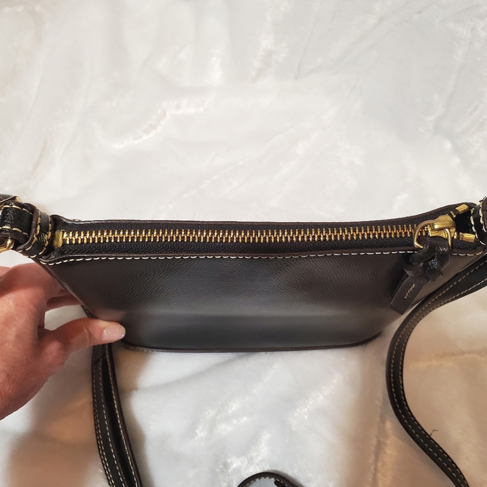 Dooney & Bourke Black and Brown Crossbody Bag - Picture 8 of 16